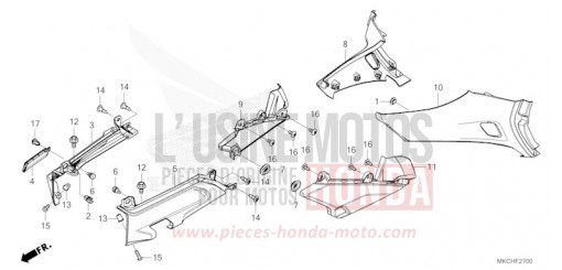 SIDE COVER GL1800DAM de 2021